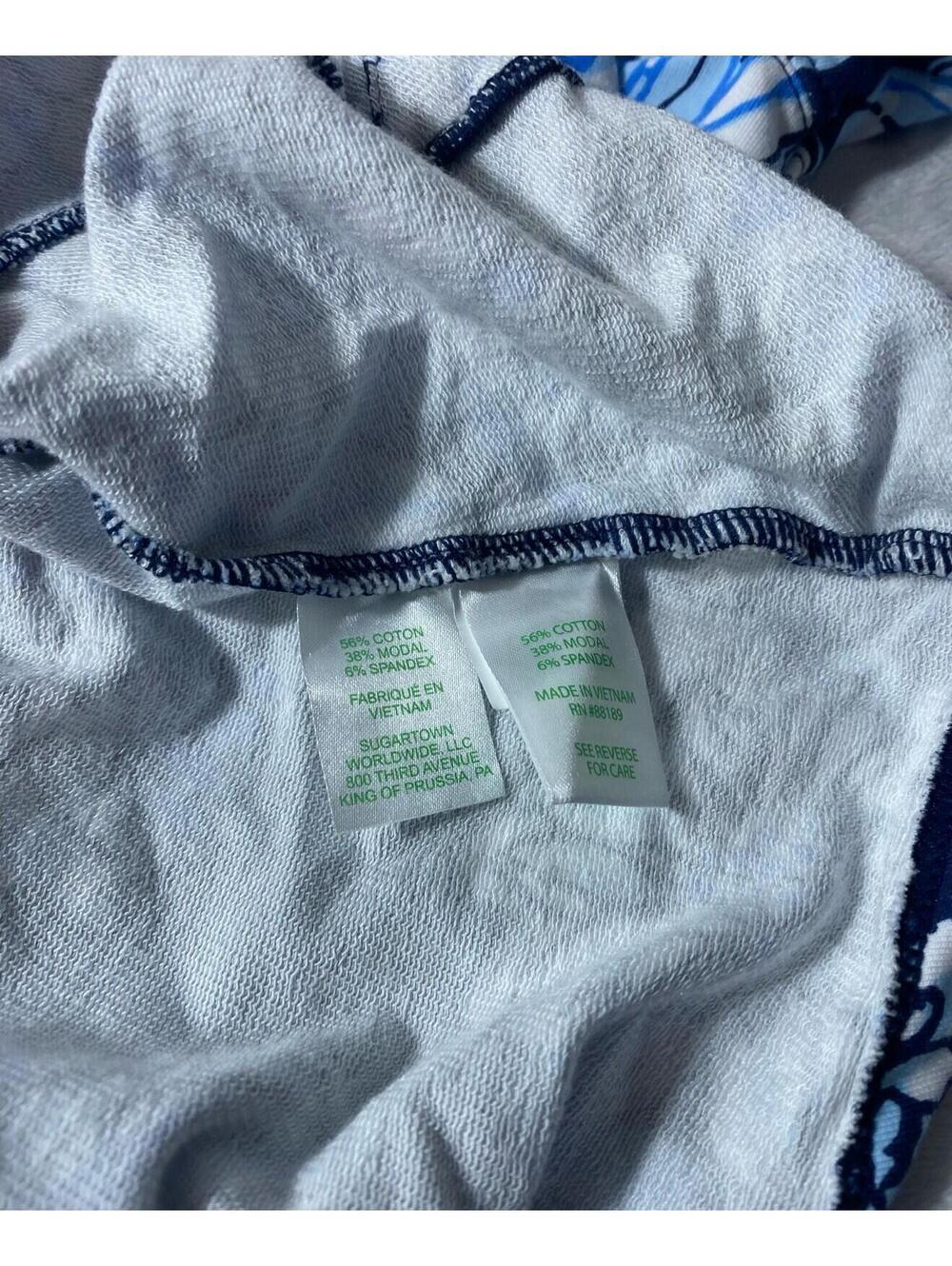 Lilly Pulitzer 1/2 Zip UPF 50+ Skipper Popover Blue White Floral Size L [COPY] - Picture 7 of 9